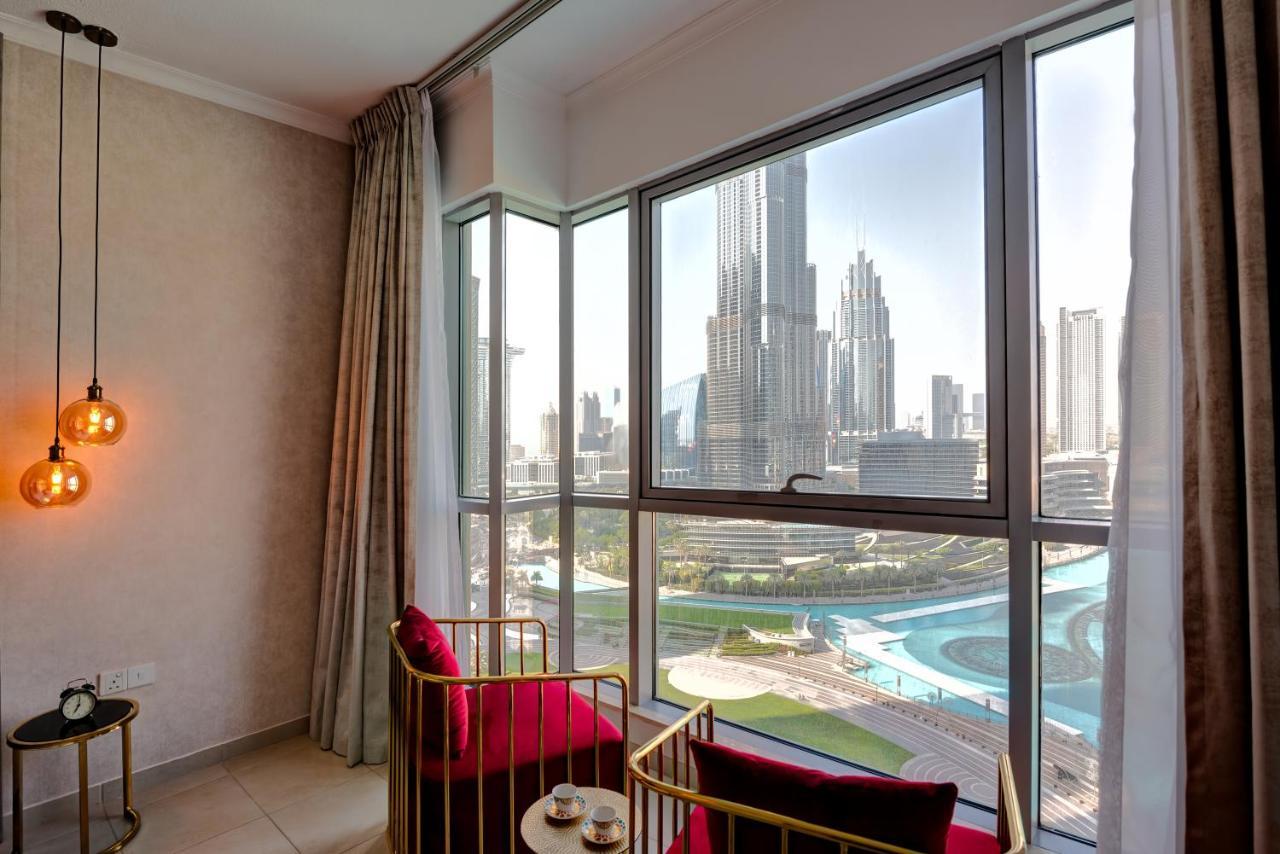 Durrani Homes - Luxe Living With Burj Khalifa And Fountain View - Third Room Without Partition Дубай Экстерьер фото